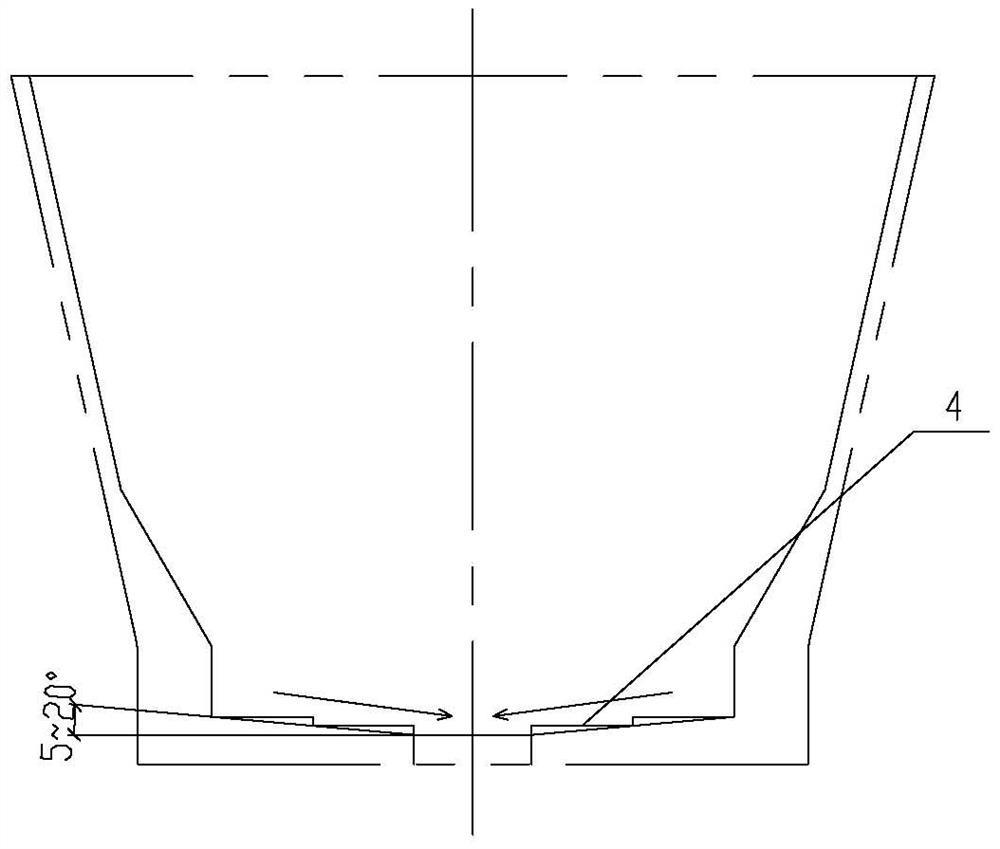 Anti-blocking deslagging structure of circulating fluidized bed boiler