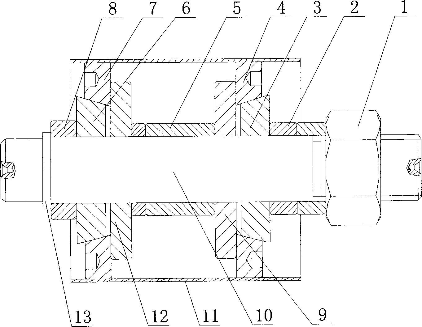 Thin-wall tube body fastening device