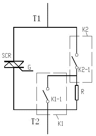 Silicon controlled rectifier combination switch