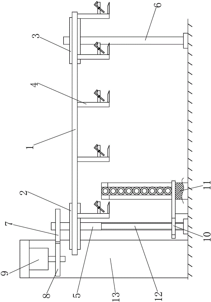 Pipe conveying device for pipe bending machining