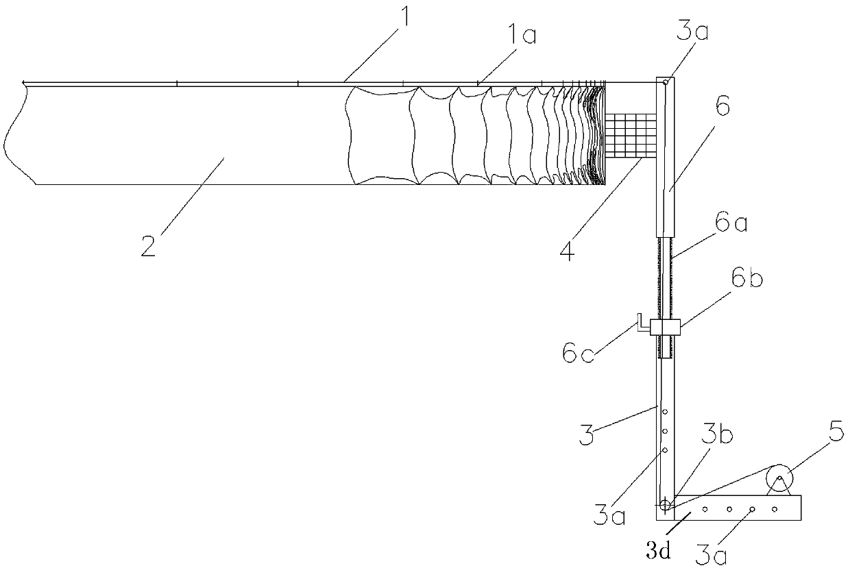 A stretch recovery device for a negative pressure air cylinder