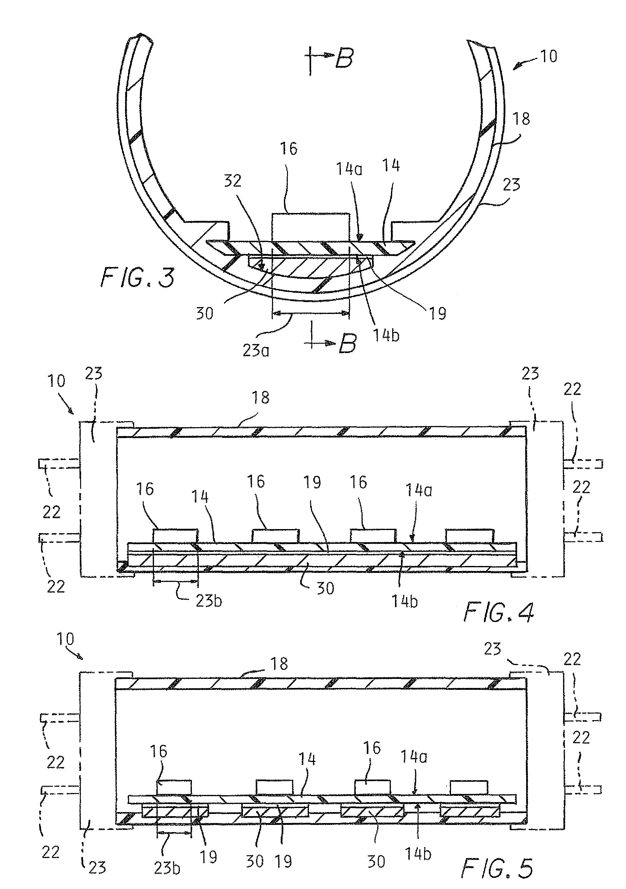 Electric shock resistant L.E.D. based light