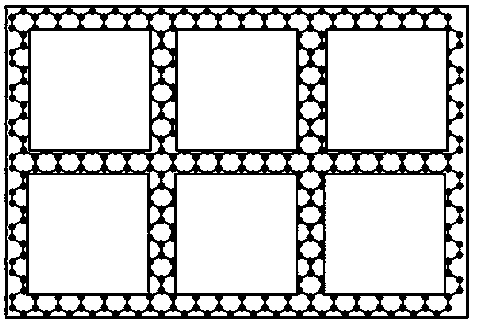 Strong electromagnetic shielding light window with composite laminated structure of graphene grid and double-layer metal grid