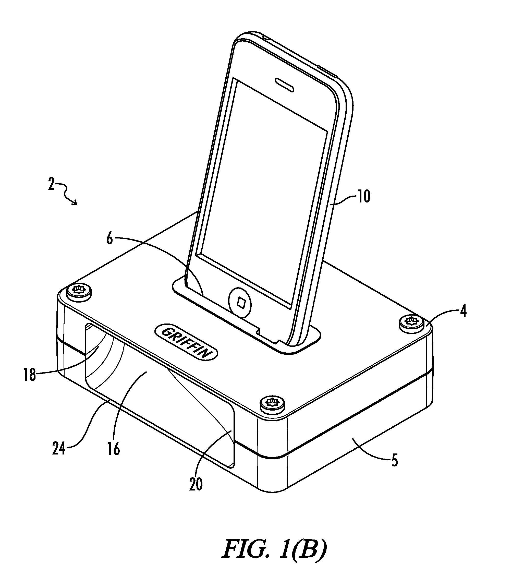 Acoustic dock for portable electronic device