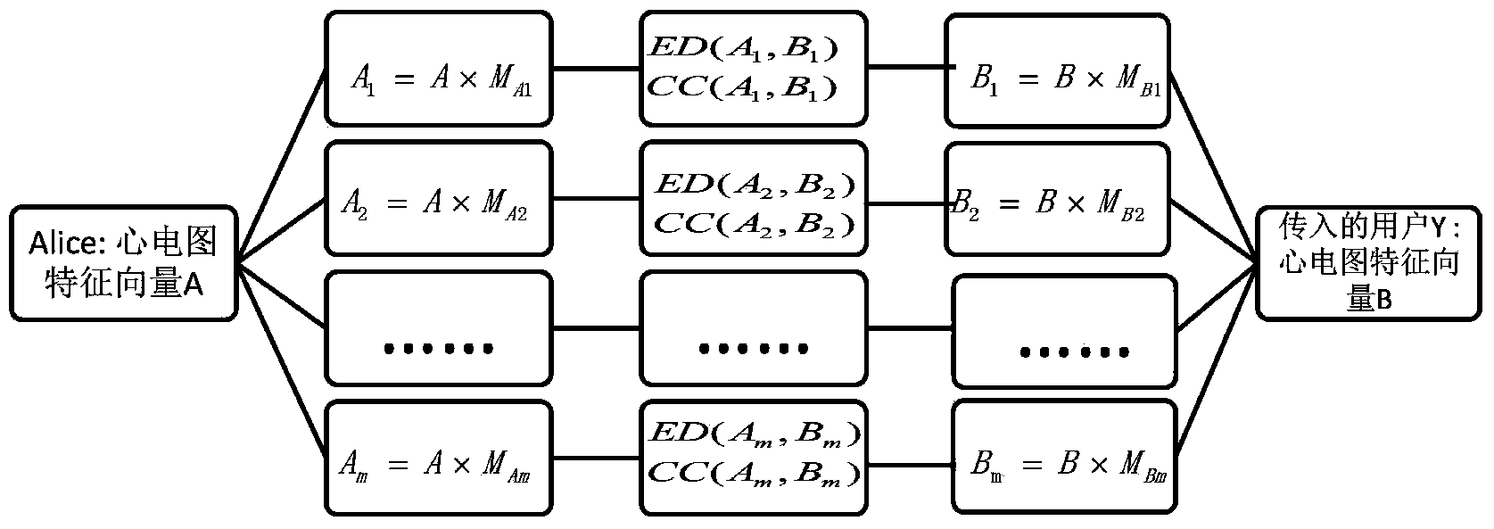 Electrocardiogram recognizing method based on privacy protection