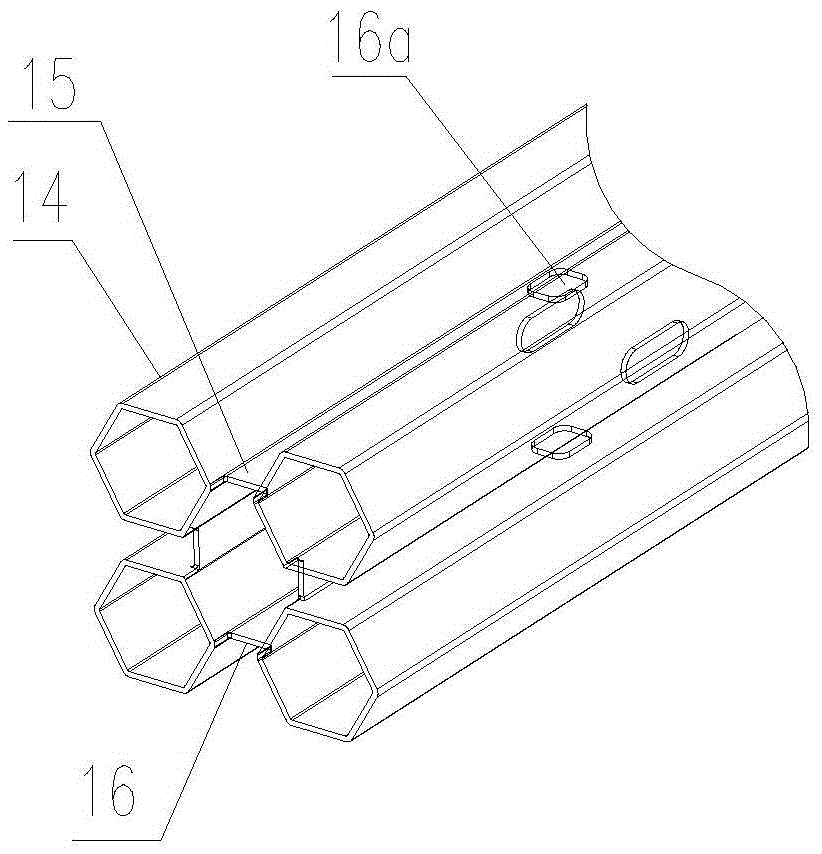 A front end energy absorbing device for a rail vehicle