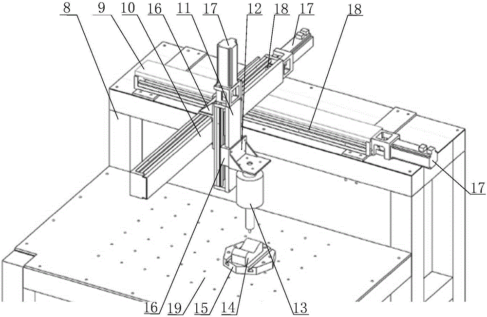 Curved surface profile constant force tracking method and application based on non-linear double closed loop control