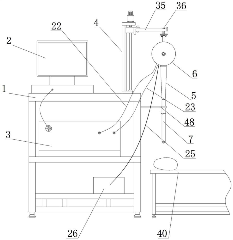 Gastroscopy system and method for digestive system department based on Internet of Things