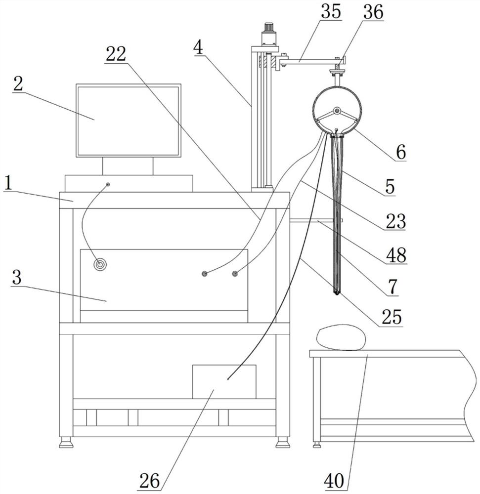 Gastroscopy system and method for digestive system department based on Internet of Things