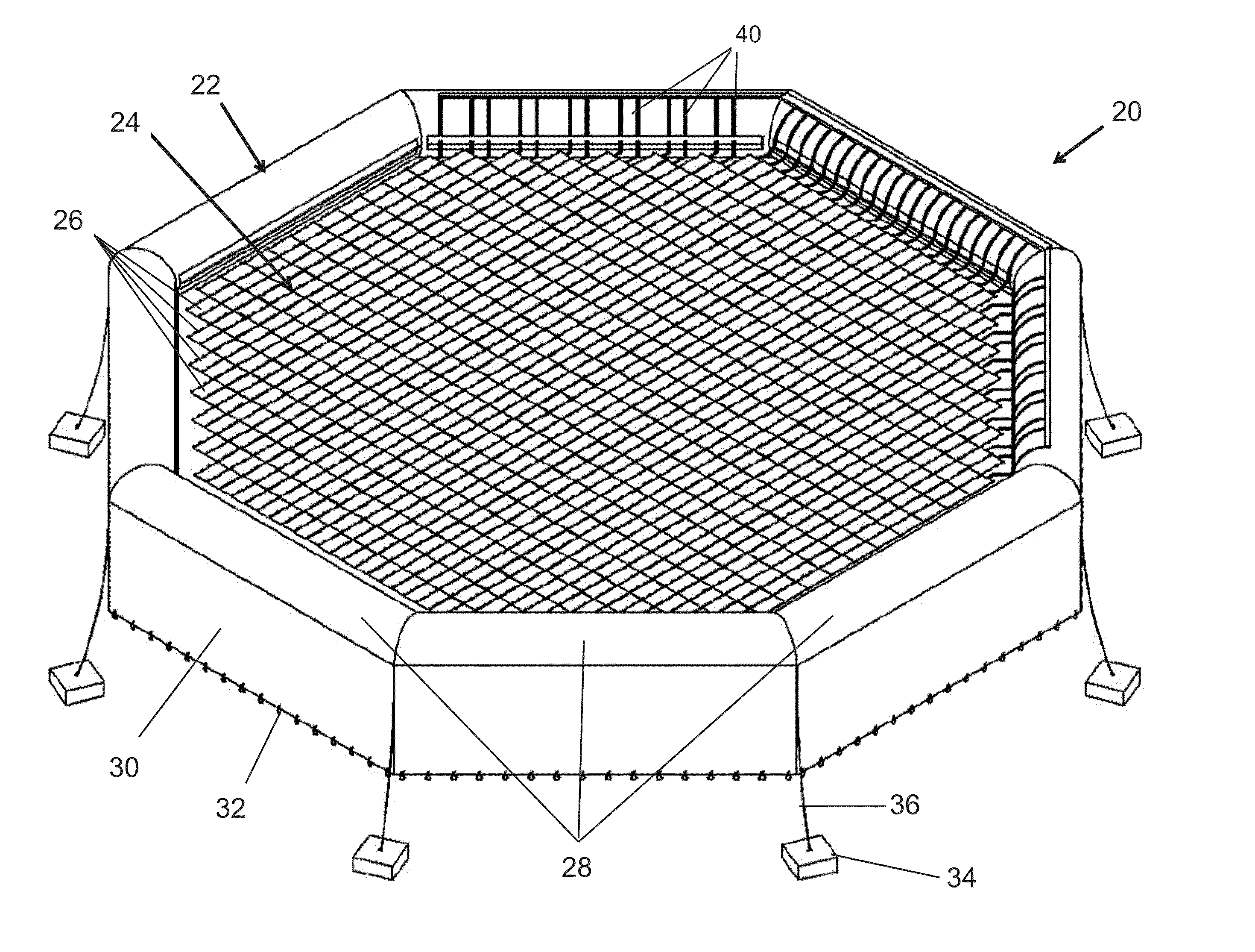 Floating solar panel systems