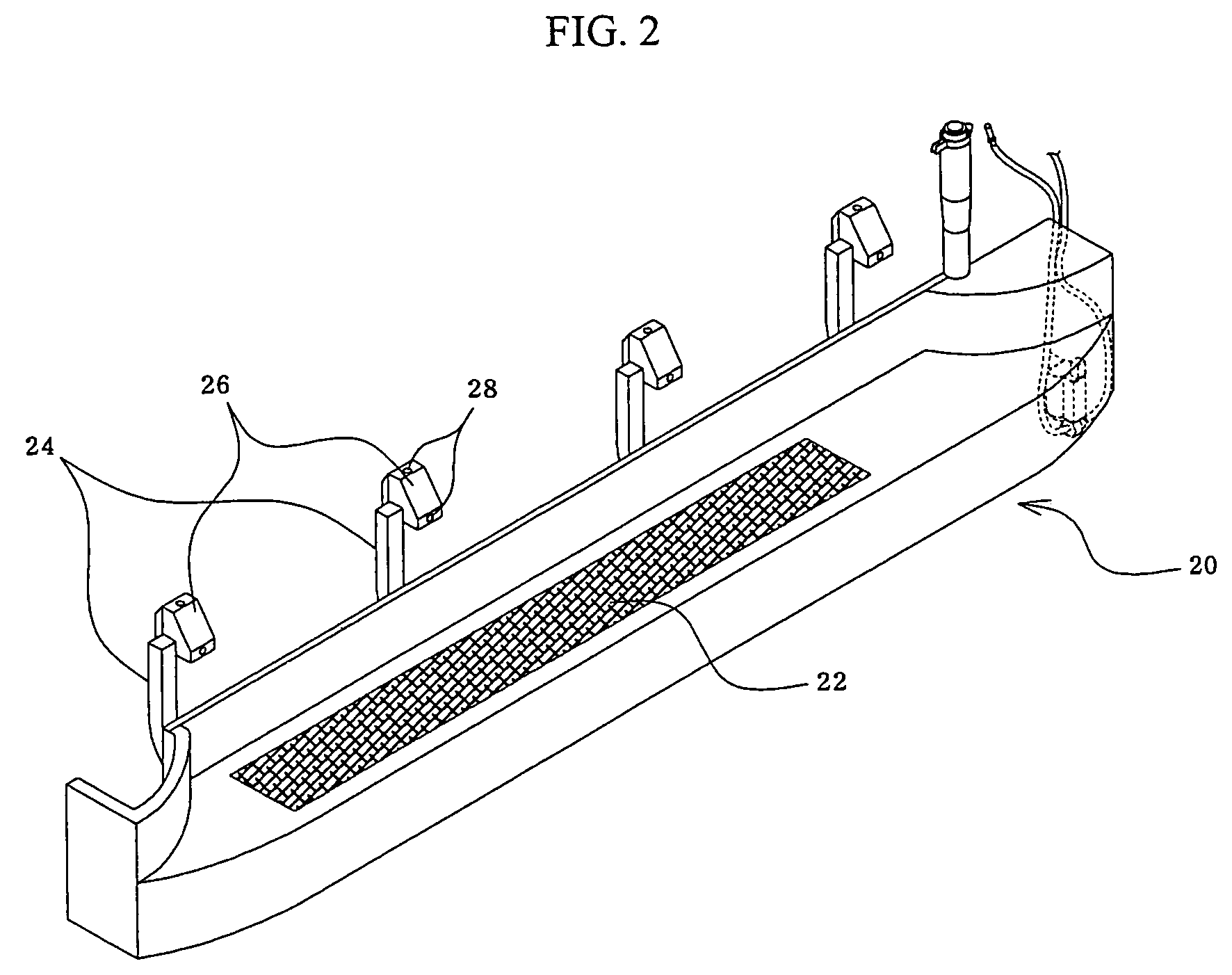 Windshield washer fluid reservoir tank device for vehicles