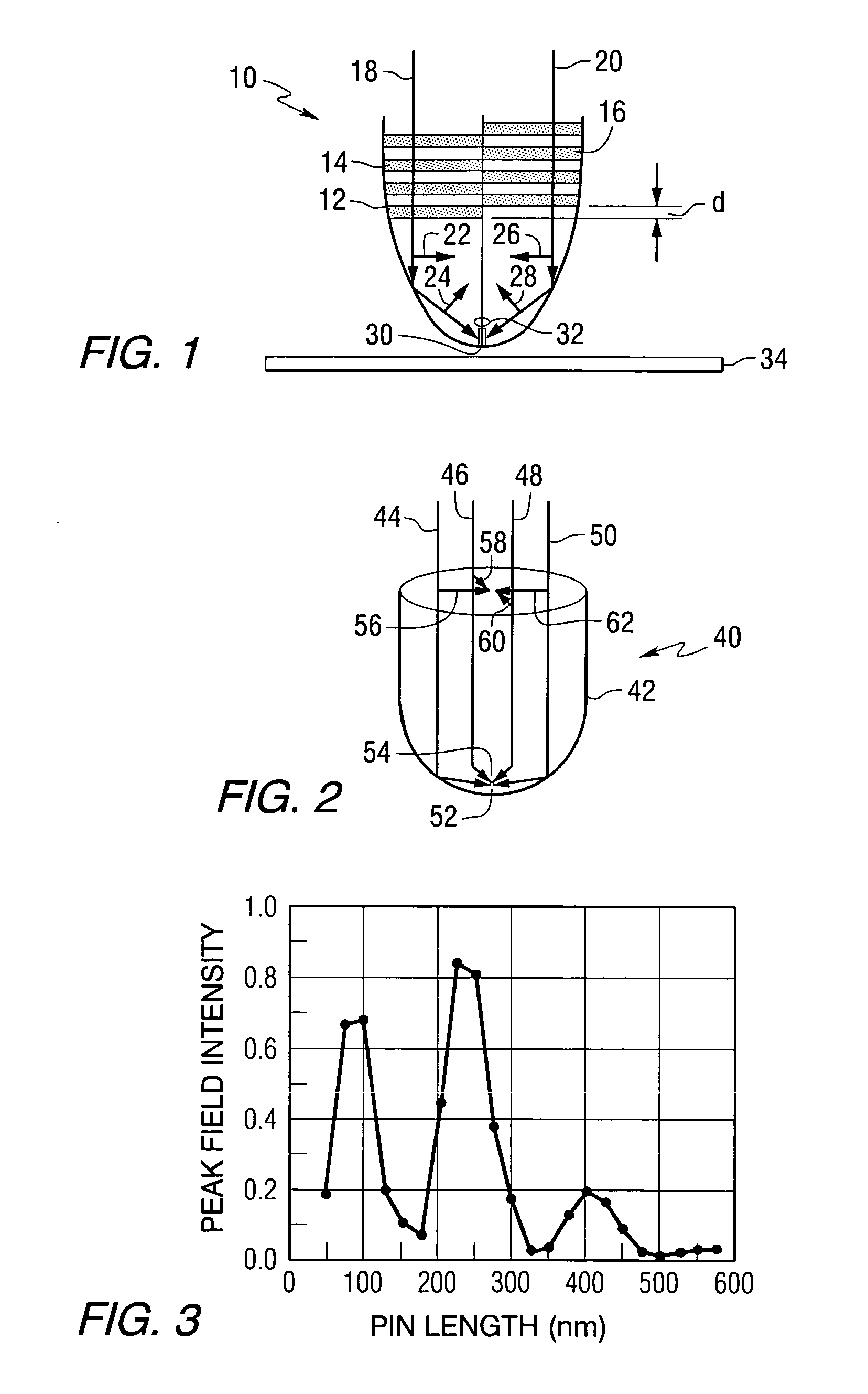 Transducer for heat assisted magnetic recording