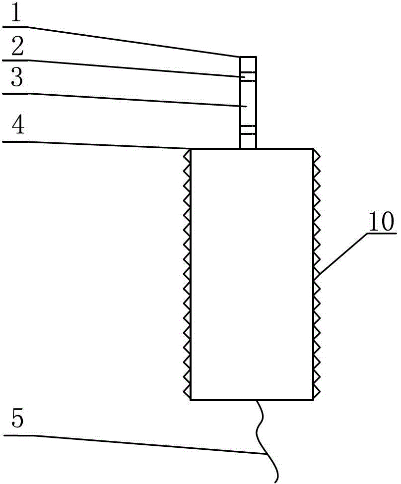 Piezoelectric variable-frequency contact type liquid level switch