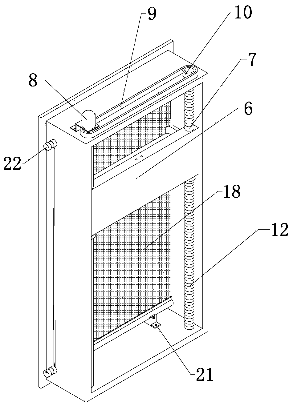 Auxiliary heat dissipation and dust removal device for computer case