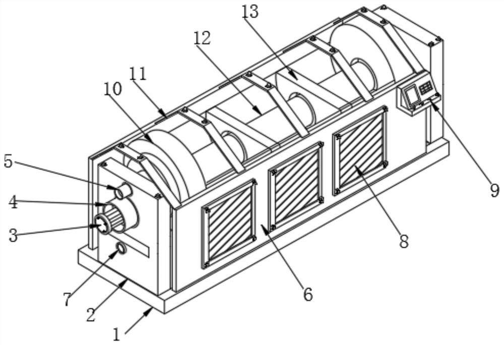 A pipe stranding machine for wire and cable processing