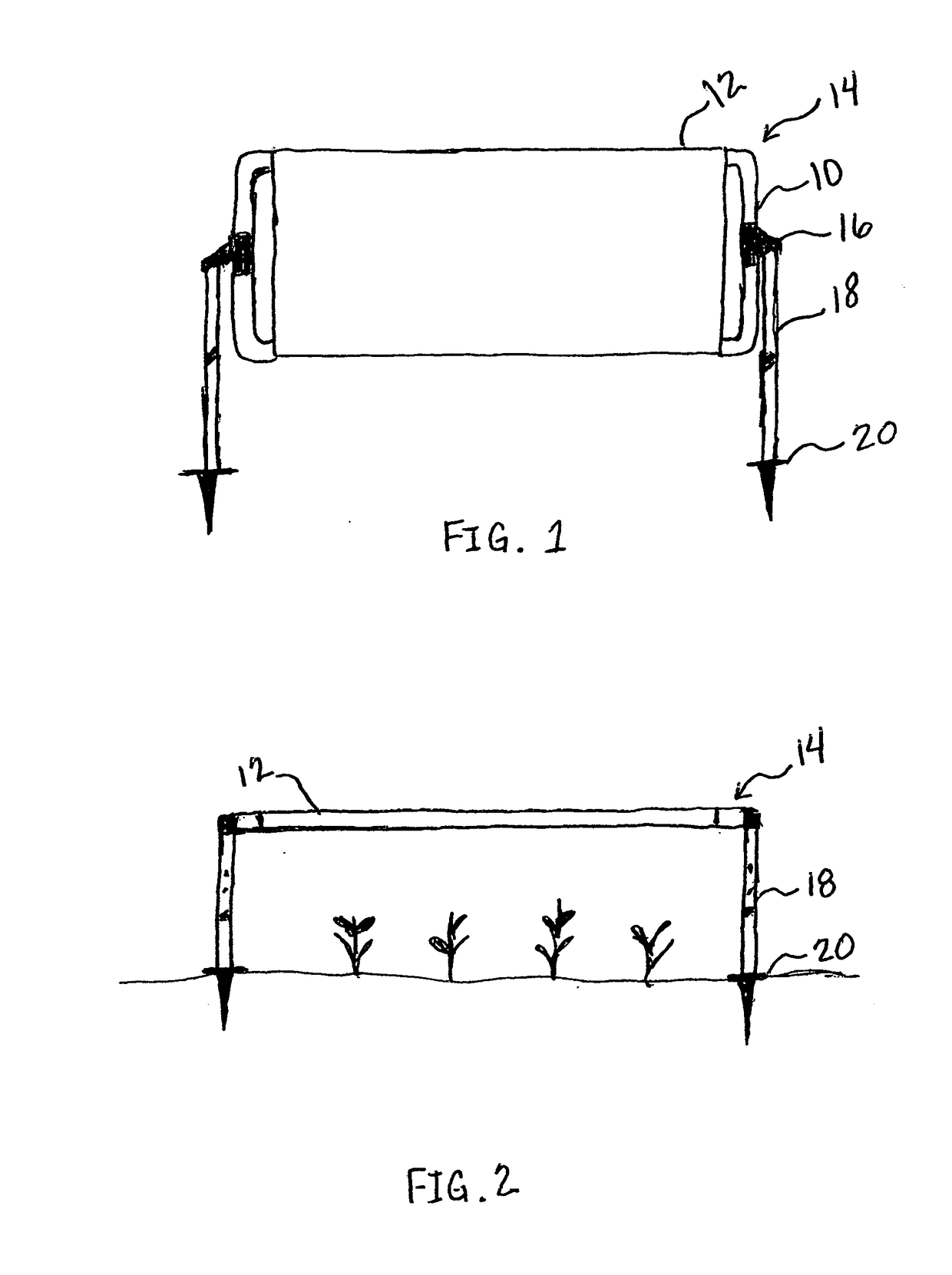 Portable, adjustable, garden shade and weather protection panels