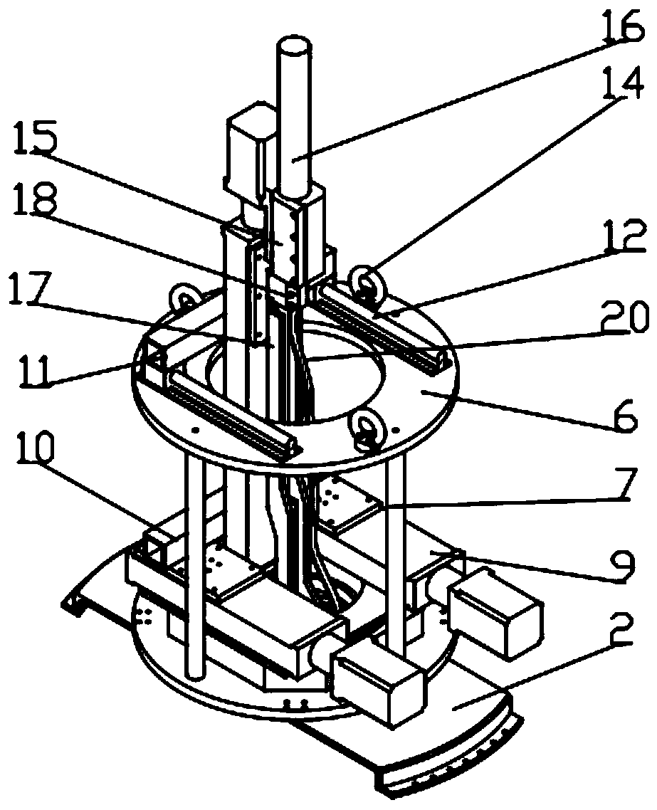 Flexible-shaft transmission-type tightening device and method for internal nuts of aero-engine