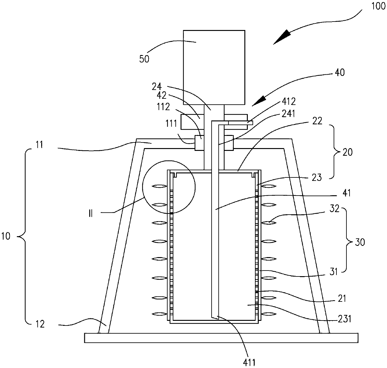 Sludge dewatering device for sewage treatment