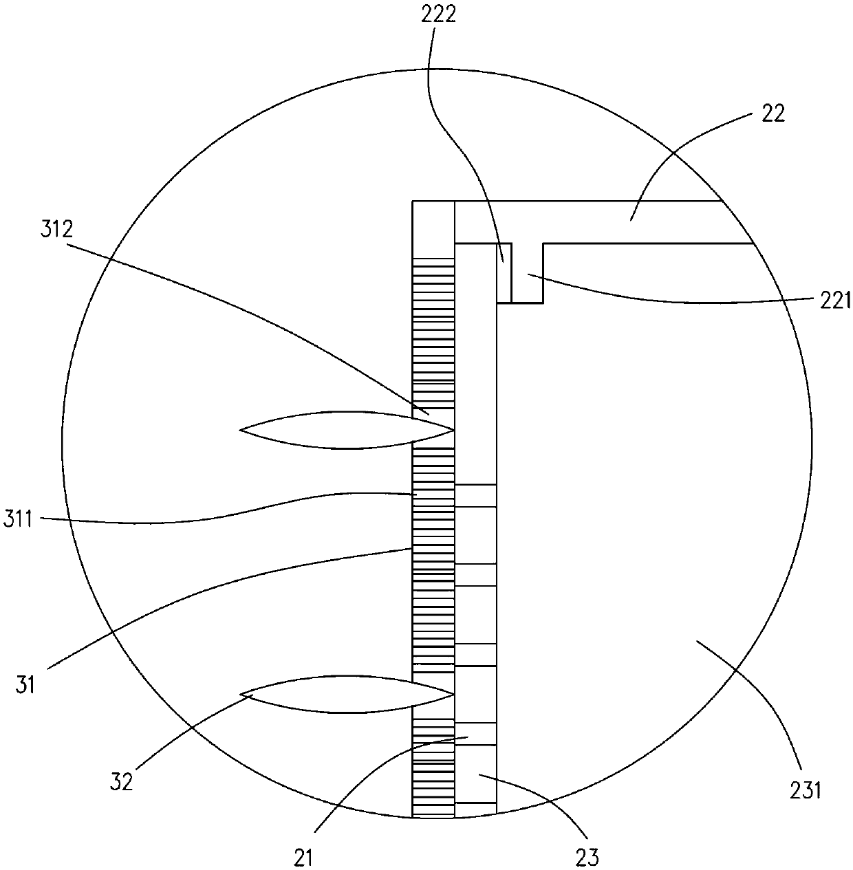 Sludge dewatering device for sewage treatment