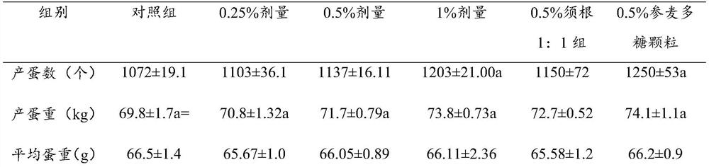 Shenmai fibrous root polysaccharide granules as well as preparation method and application thereof