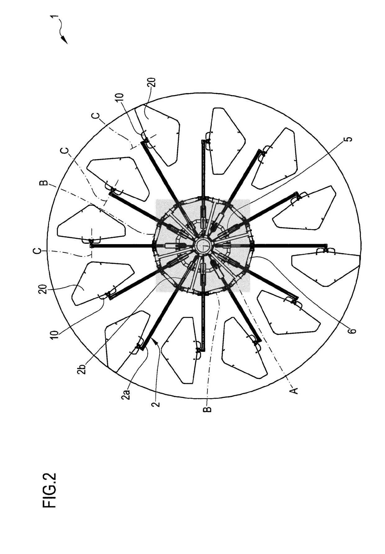 Amusement ride for hang gliding simulation