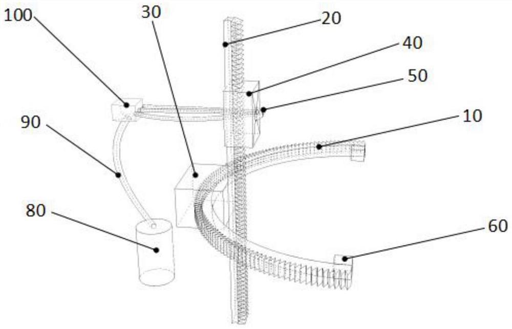 Electric transmission line tower identification spraying device