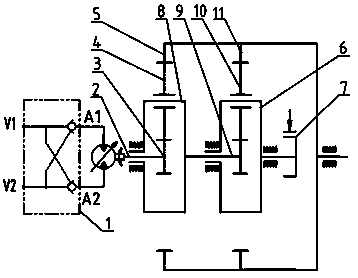 Planetary transmission mechanism with variable transmission chain and transmission mode of planetary reducer