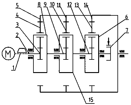 Planetary transmission mechanism with variable transmission chain and transmission mode of planetary reducer