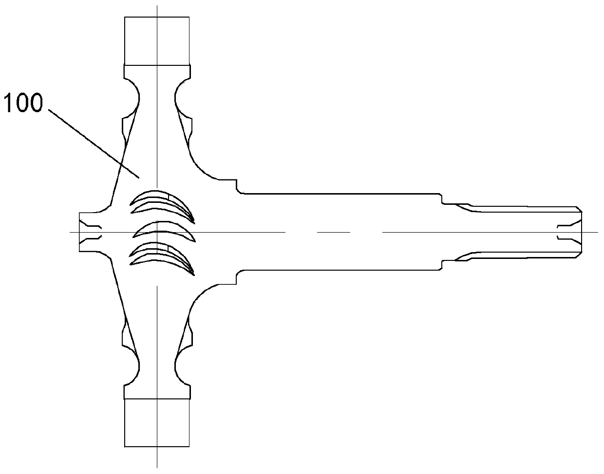 Clamping and positioning device used for disassembling and assembling airplane pneumatic starter rotor and rotor disassembling and assembling method