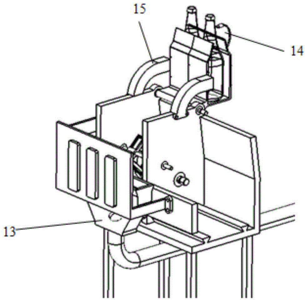 Recycling device of unqualified bottled beer