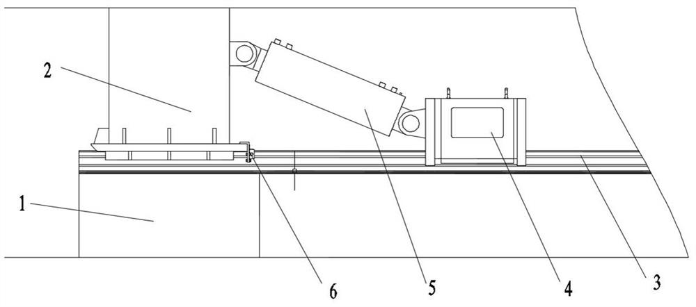 Steel-structure horizontal sliding guide rail oil scraping device and construction method thereof