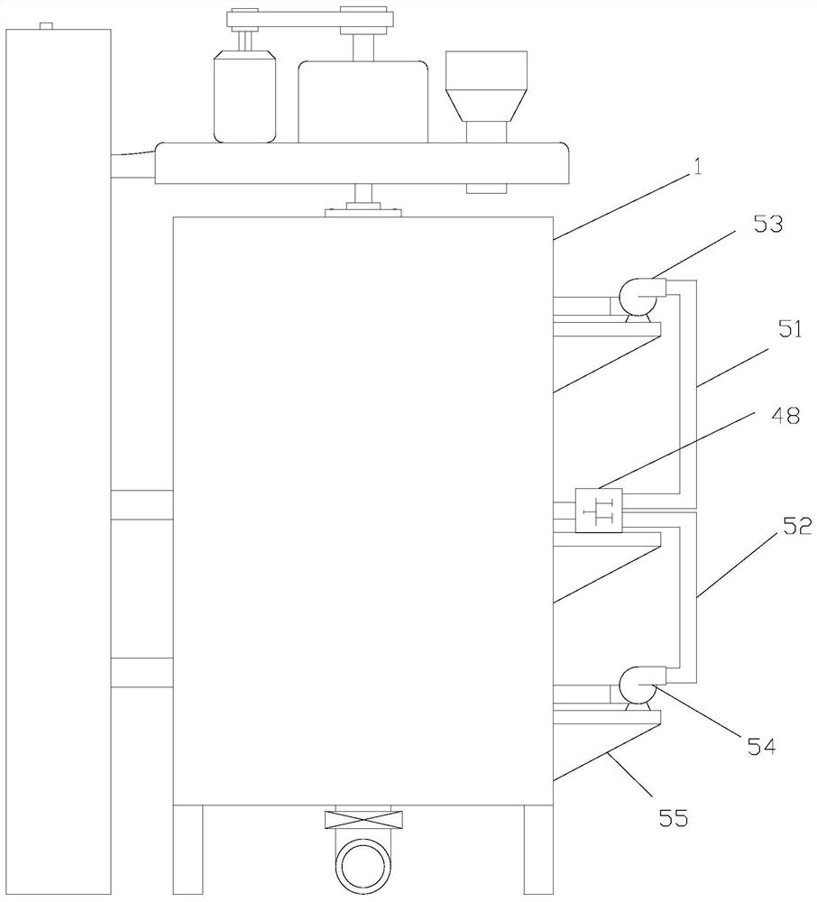 Chemical liquid stirring and mixing device and method