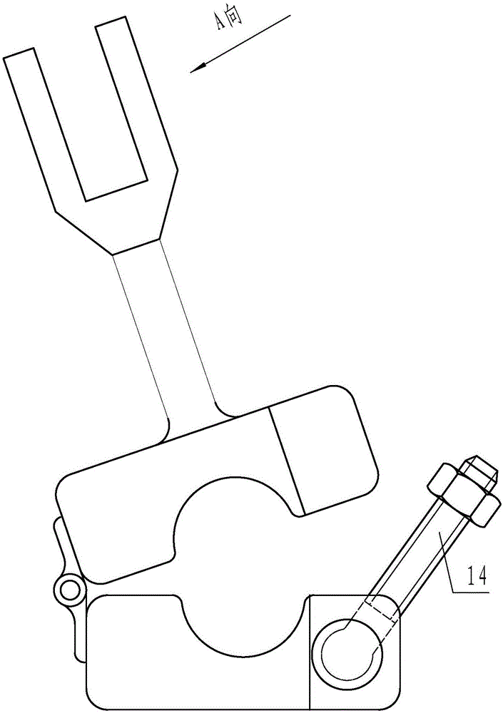 Ground-potential fast-mounting windage-yaw-preventing mounting tool for composite insulator wire