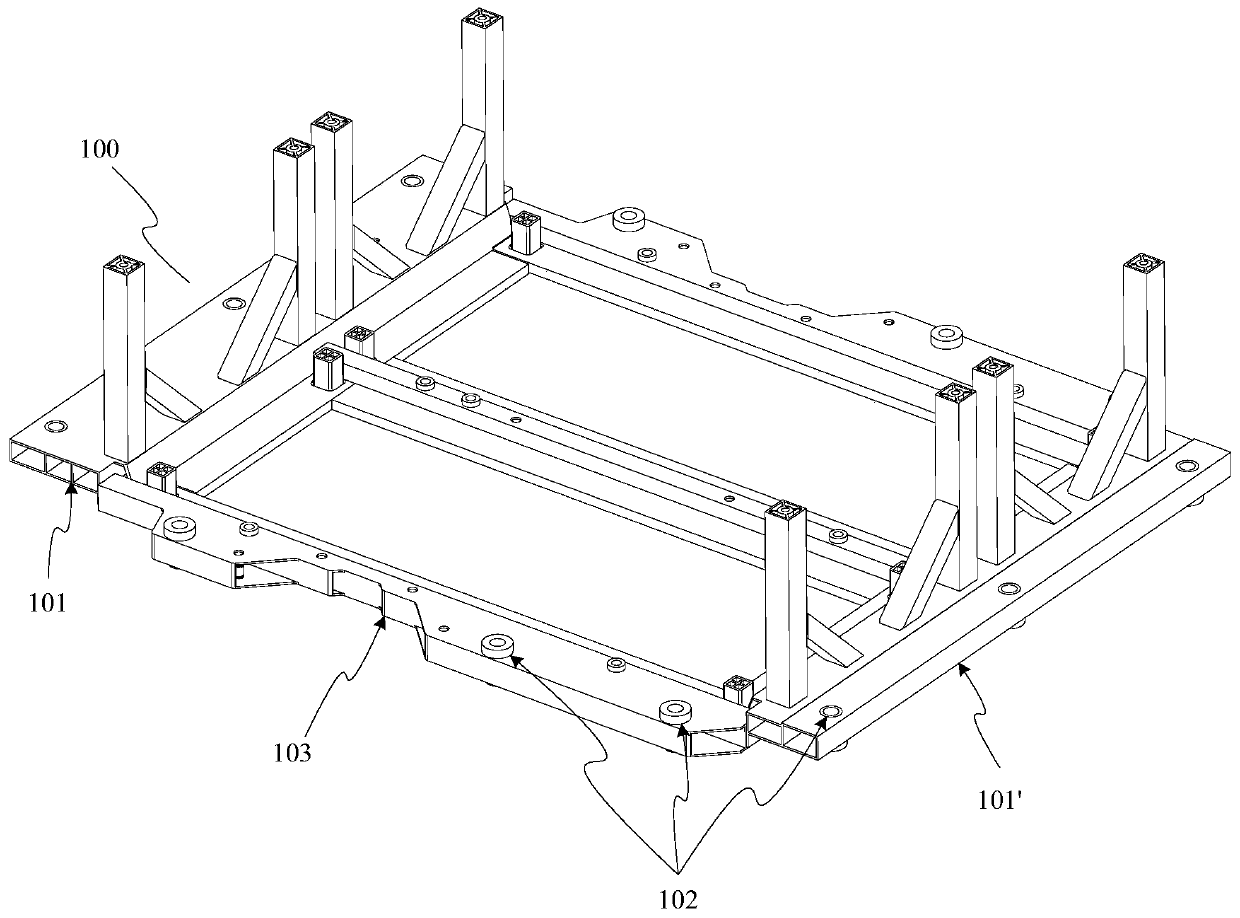 Tray for transferring power battery