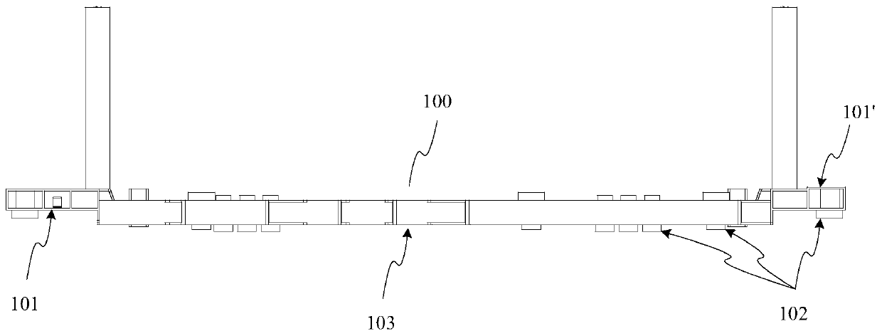 Tray for transferring power battery