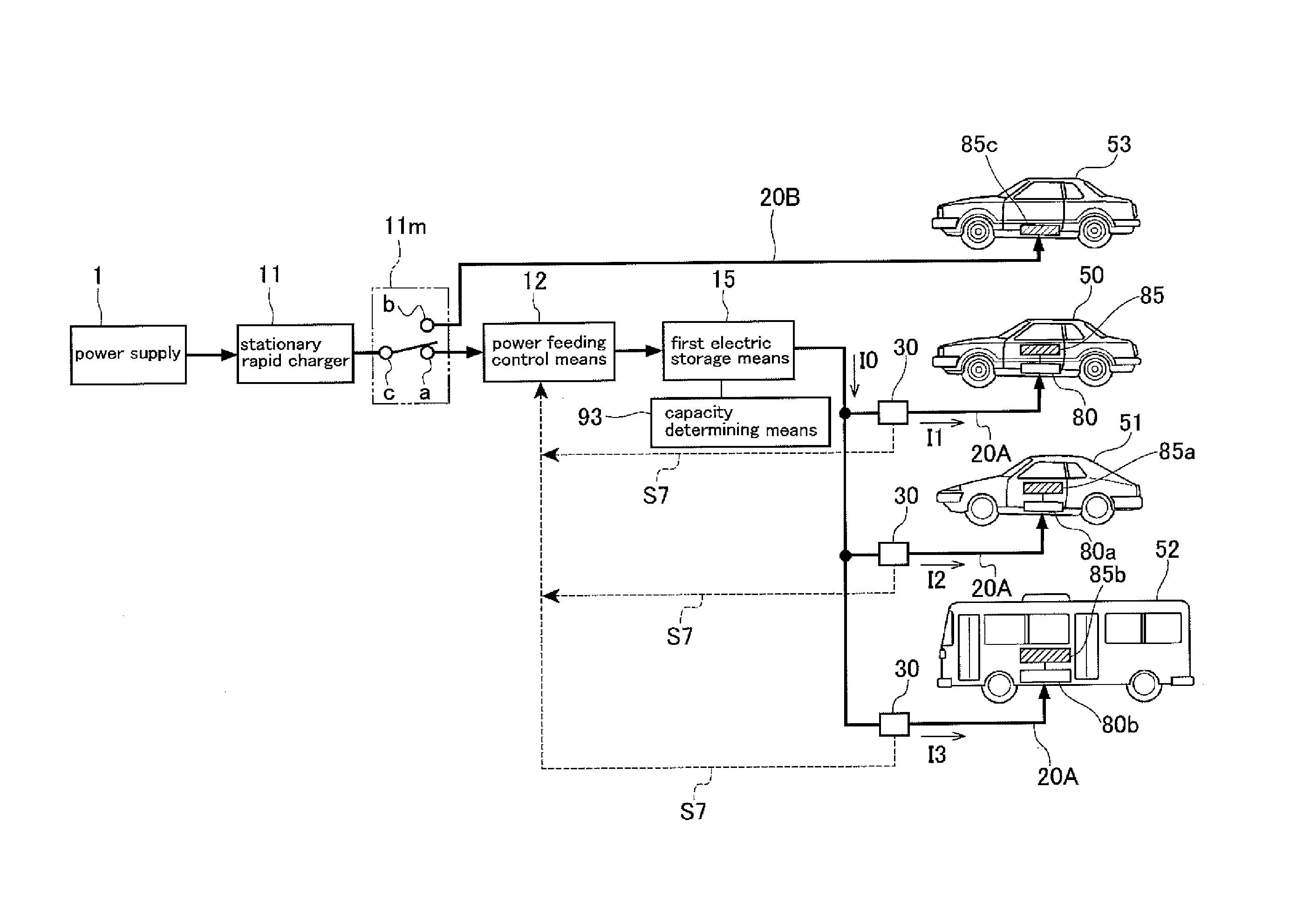 Rapid charging power supply system