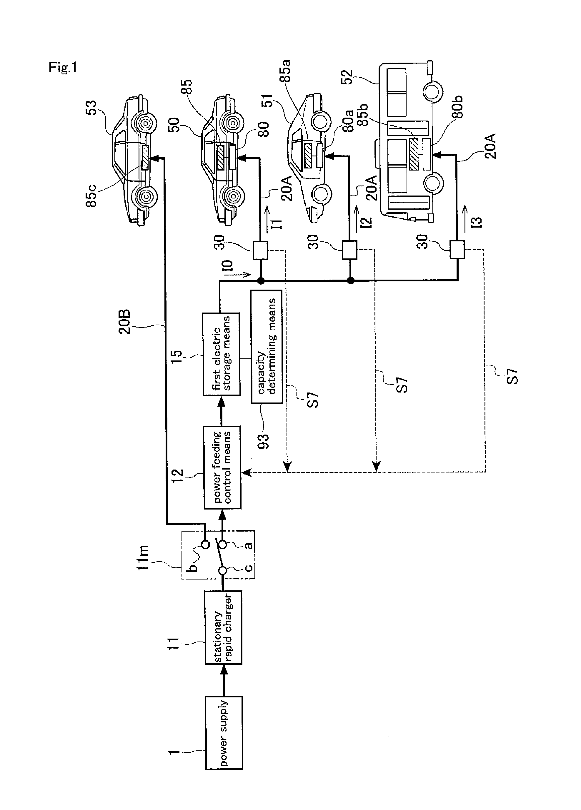 Rapid charging power supply system