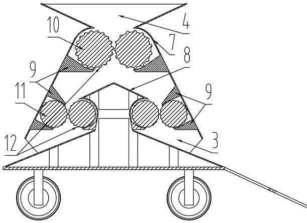 Building waste crushing device