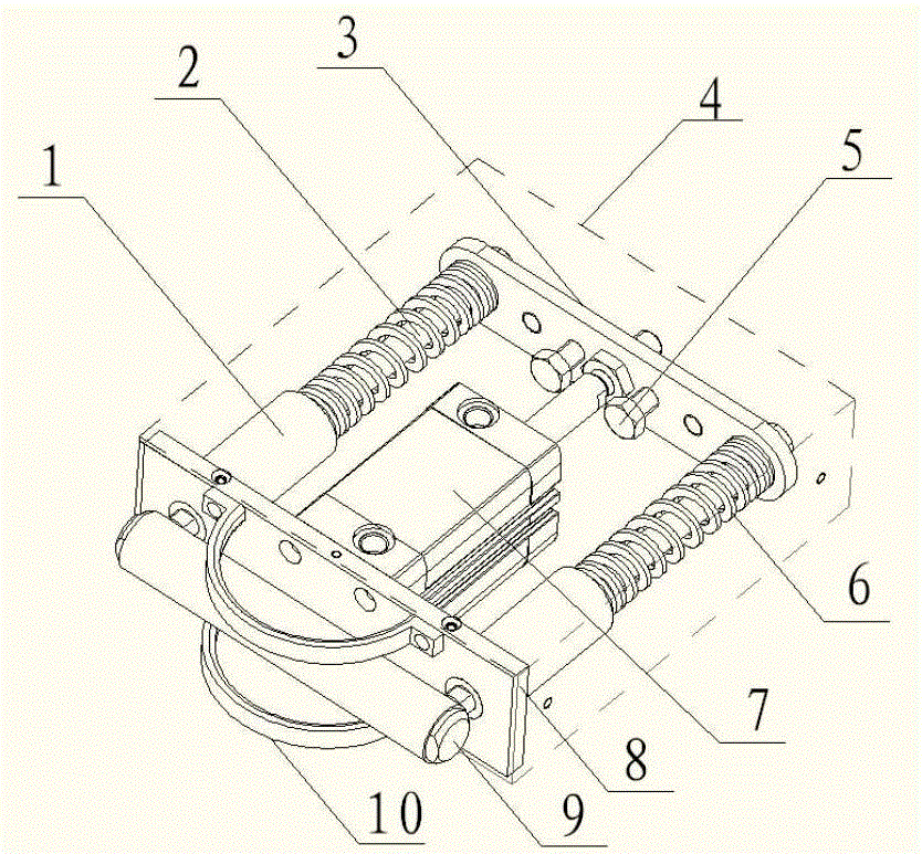 Normally closed pneumatic pipe clamp