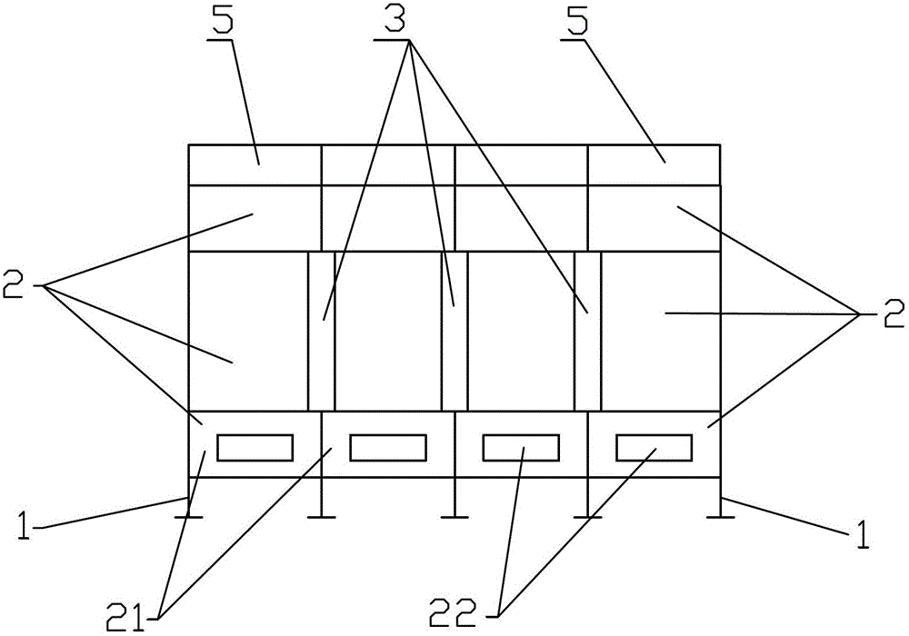 Stereoscopic combined grain airing and storage barn and grain airing, drying and storage method