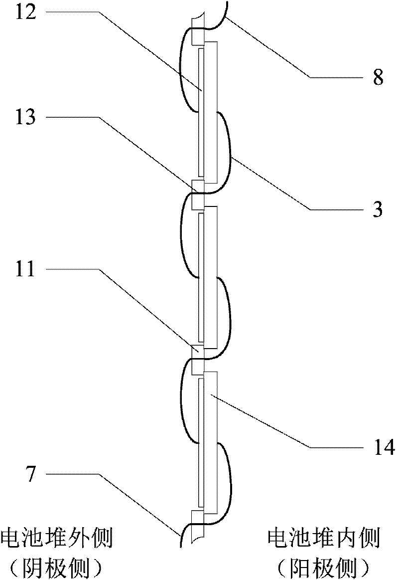 Solid oxide direct carbon fuel cell stack of tablet bubbling bed