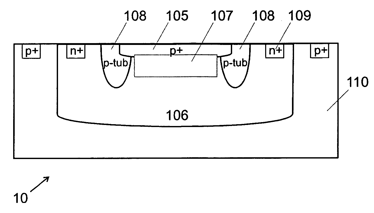 Integrated imager circuit comprising a monolithic array of single photon avalanche diodes