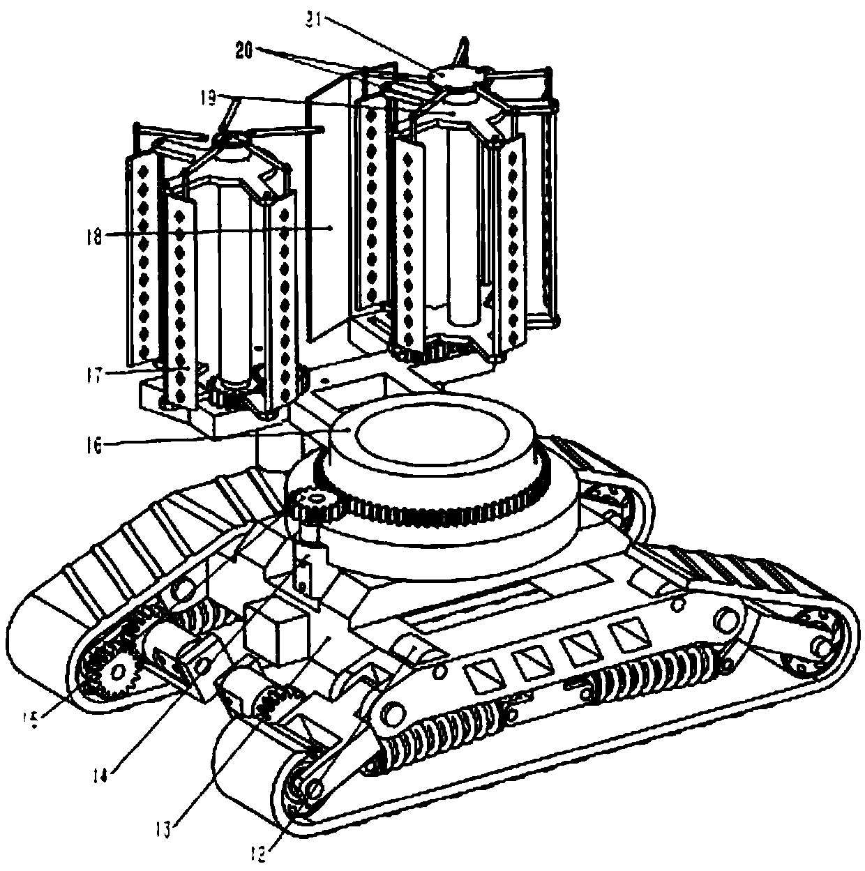 Urban green belt repairing robot