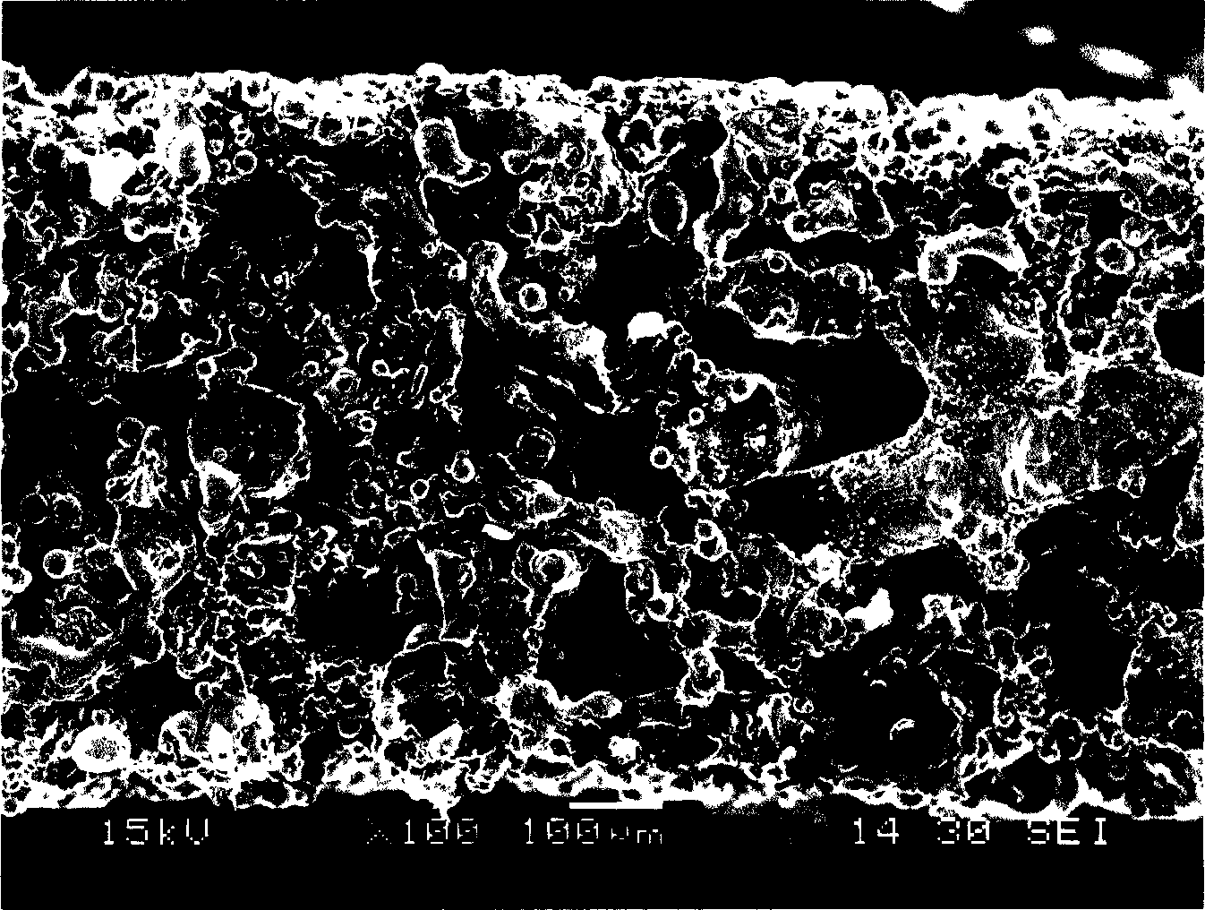 Prepn process of porous metal materrial