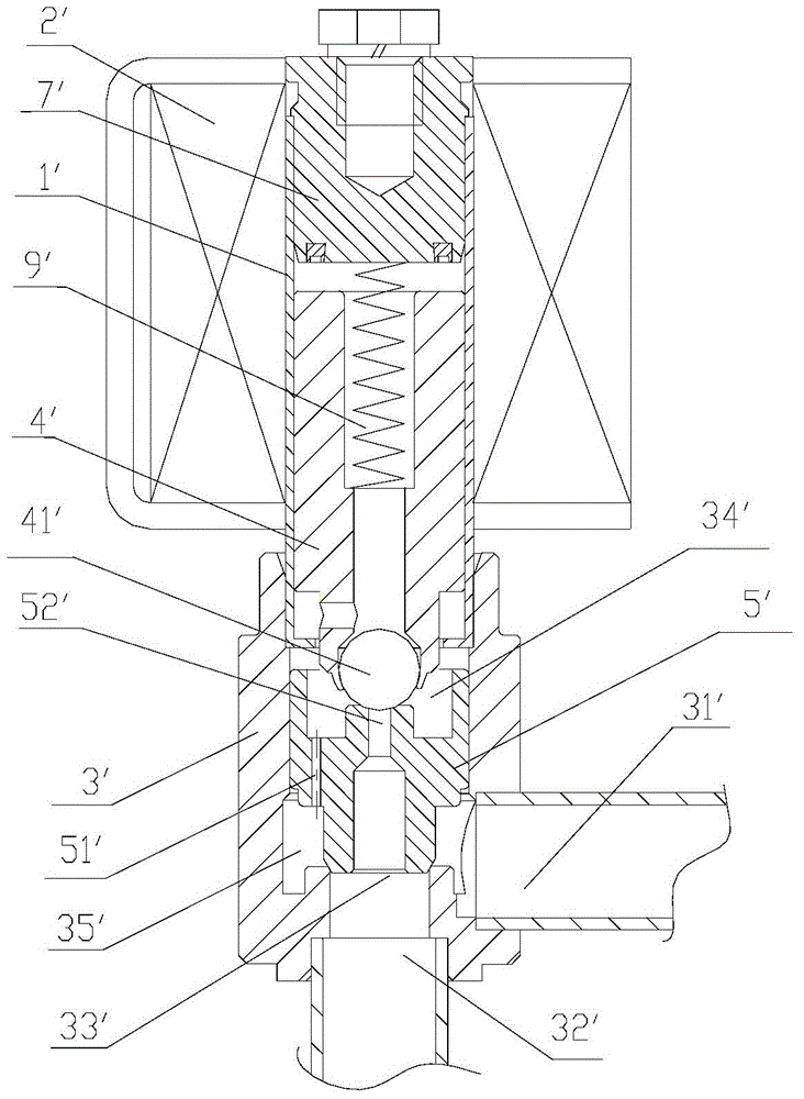 Pilot-operated type solenoid valve and combination method therefor