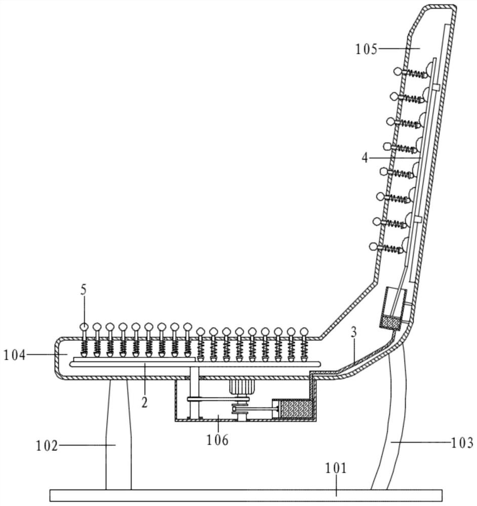 Improved massage chair capable of realizing large-area massage