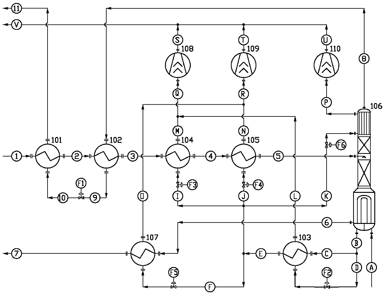 Method for recovering carbon dioxide by multistage liquefaction and staged refrigeration of industrial tail gas