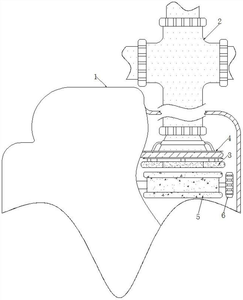 Household domestic sewage impurity separation device