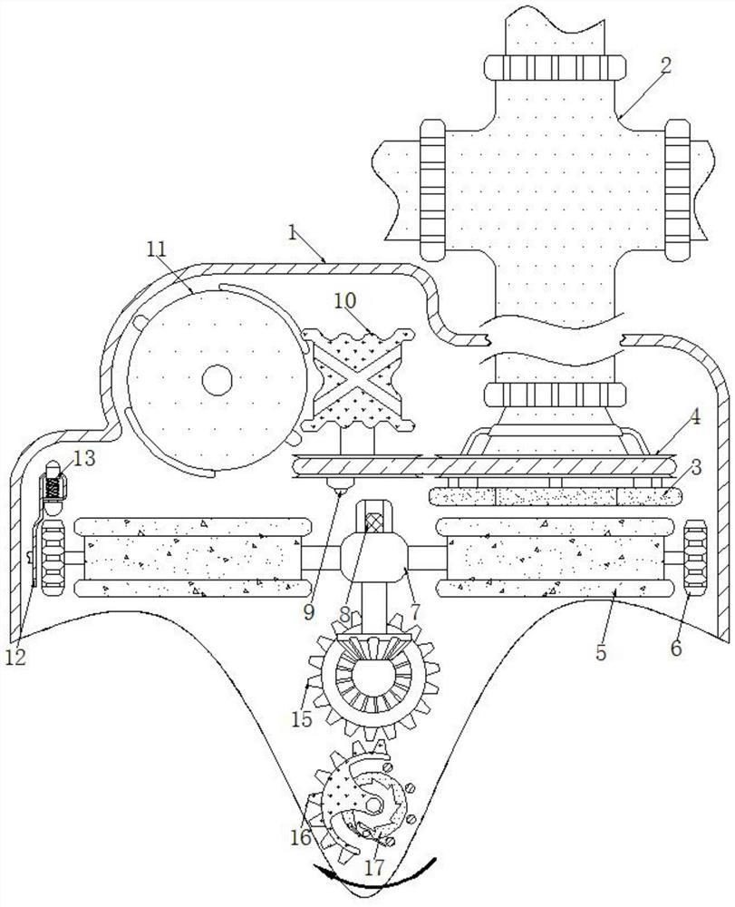 Household domestic sewage impurity separation device