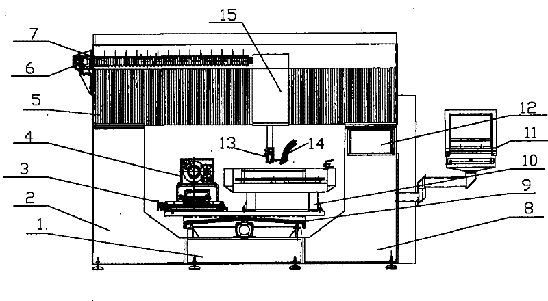 Laser cutting machine tool for quartz crystal